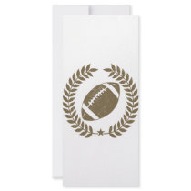 Vintage Football Olive Leaf and Star rack cards