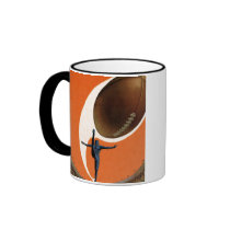 Vintage Football Player Kicking a Field Goal Coffee Mug