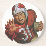 Vintage Football Player; Running Back Number 31 Drink Coasters