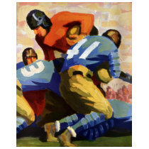 Vintage Football Players Playing a College Game Tshirts