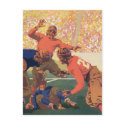 Vintage Football Postcard by growyourmoneytree Vintage Football Postcard