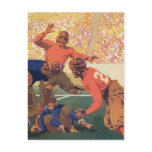 Vintage Football Postcard