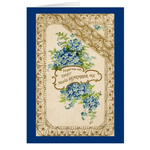 Forget Me Not Cards, Forget Me Not Card Templates, Postage, Invitations ...