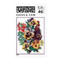Vintage Forget Me Nots Postage Stamps by vintagegiftmall Vintage Forget Me Nots Postage Stamps