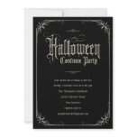 Vintage Formal Halloween Costume Party Invitations