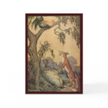 Vintage Fox, the Cock and the Dog Aesop's Fable cards