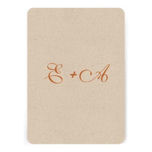 Vintage Foxes Wedding Invitation