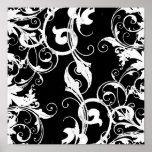 Vintage Fractals In b&w Print