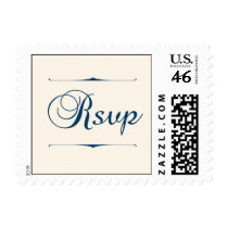 Vintage frame rsvp stamps