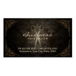 Vintage Framed Damask Hair Salon Appointment Business Card Template