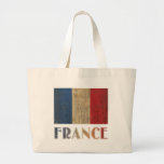 Vintage France Flag Bag
