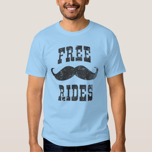 free mustache rides shirt