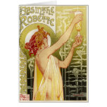 Vintage French Absinthe Advertisement Greeting Cards