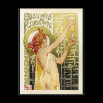 Vintage French Absinthe Advertisement postcards