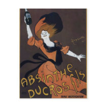 Vintage French Absinthe Poster Post Card