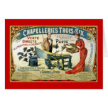 Vintage French Ad - Chapelleries1890 Greeting Cards