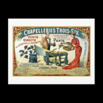 Vintage French Ad - Chapelleries1890 postcards