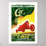 Vintage French Algerian Auto Race Ad Posters