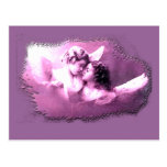 Vintage French Angels Designs Postcard