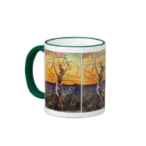 Vintage French Bicycle Art Coffee Mugs