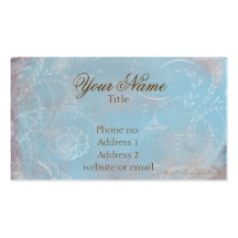 Vintage French Blue Toile Custom Business Cards