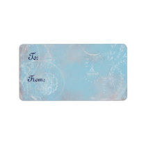 Vintage French Blue Toile Custom Labels Stickers
