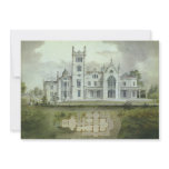 Vintage French Chateau with Floor Plans Invitations