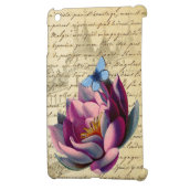 Vintage French Chic Botanicals Lotus & Butterfly iPad Mini Case