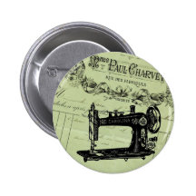 Vintage French Chic Sewing machine Buttons