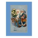 "Vintage French Christmas Card" Postcard