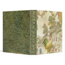 Vintage French Country Rooster/Hen Avery Binder