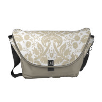Vintage french floral art nouveau pattern 2 courier bags