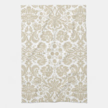Vintage french floral art nouveau pattern hand towel