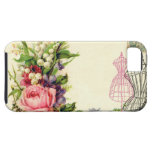 Vintage French Floral Dress Forms Case iPhone 5 Cover