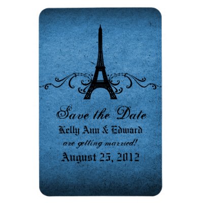 Vintage French Flourish Save the Date Magnet