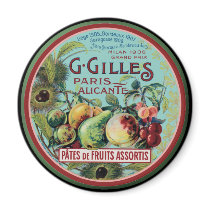 Vintage French Fruit Label magnets by FRUITLOOPY Vintage French Fruit Label magnets