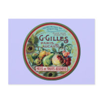 Vintage French Fruit Label postcards