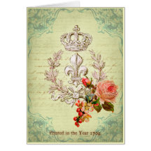 Vintage French Greeting Card