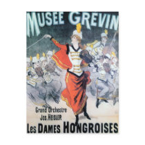 Vintage French Music Poster Post Cards