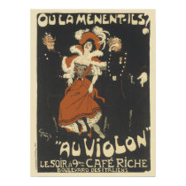 Vintage French Posters - Cafe Riche posters by golden_oldies Vintage French Posters - Cafe Riche posters