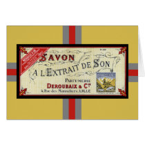 Vintage French Soap Card