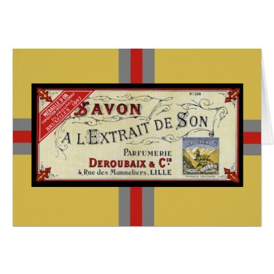 Vintage French Soap Card by FRUITLOOPY