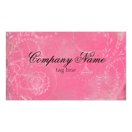 Vintage French Toile Custom Colors Business Card (back side)