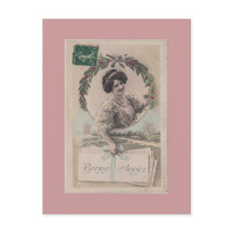 Vintage French Women Post Card postcard