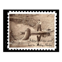 Vintage Friday Harbor Fishing Post Cards