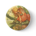 Vintage Frog Prince; Princess and Her Reflection buttons