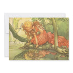 Vintage Frog Prince; Princess and Her Reflection Custom Invitations