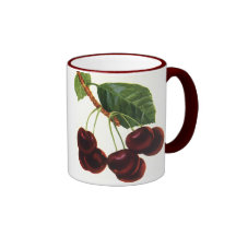 Vintage Fruit; Cherries on a Branch Coffee Mugs