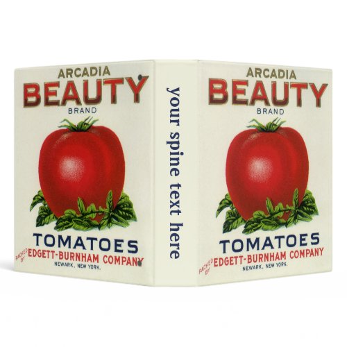 Vintage Fruit Crate Label; Arcadia Beauty Tomatoes binder