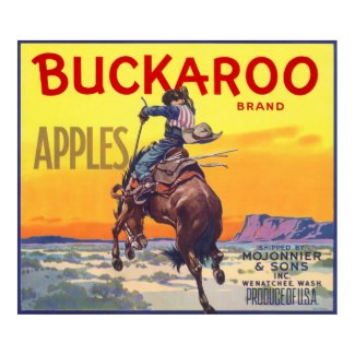 Vintage Fruit Crate Label print